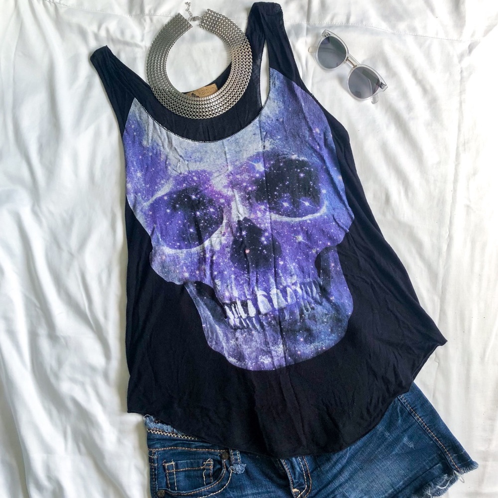 Oversized Skull Tank Top